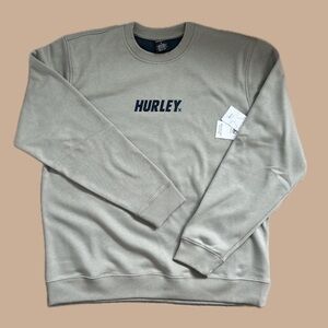 Hurley Men's Khaki and Green Sweatshirt
